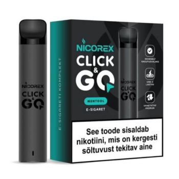 Nicorex Click & GO stardikomplekt (Mentool)